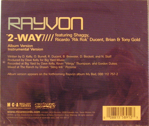 Rayvon - 2-Way (CD) (NM or M-) - Endless Media