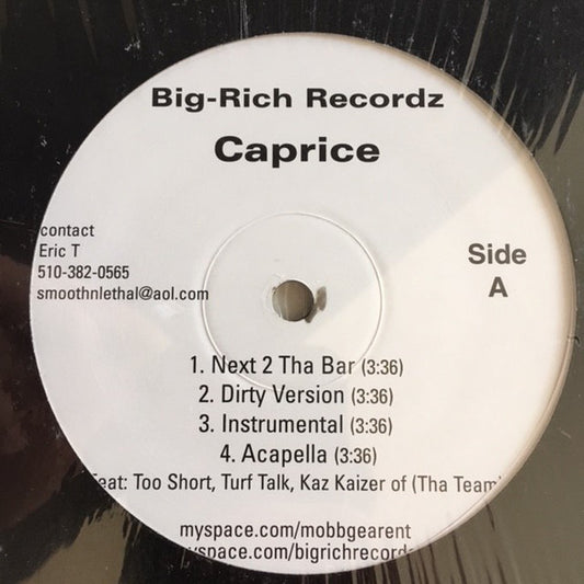 Caprice  - Next 2 Tha Bar (12") (M) - Endless Media