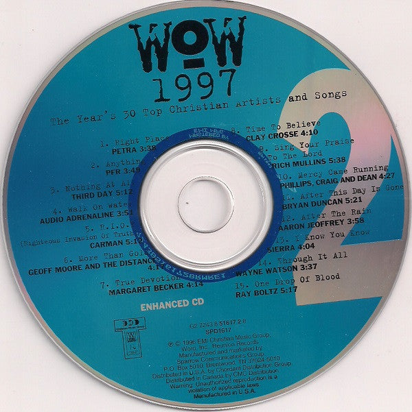 Various - WOW 1997 (The Year's 30 Top Christian Artists And Songs.) (2xCD) (NM or M-) - Endless Media