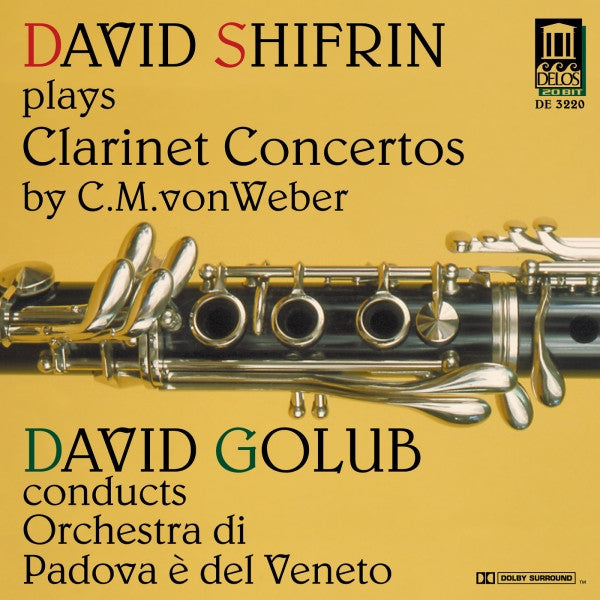 Carl Maria von Weber, David Shifrin, Orchestra Di Padova E Del Veneto, David Golub - David Shifrin Plays Clarinet Concertos By C.M. Von Weber (CD) (VG) - Endless Media