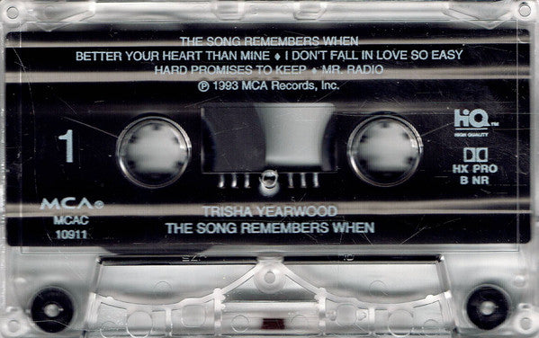 Trisha Yearwood - The Song Remembers When (Cassette) (M) - Endless Media