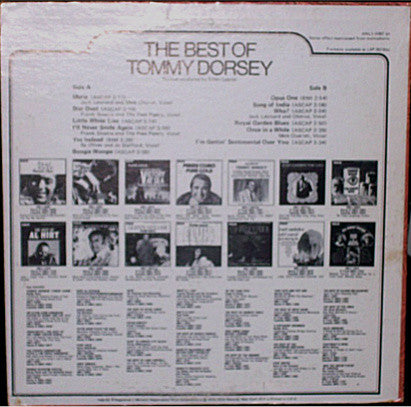 Tommy Dorsey And His Orchestra - The Best Of Tommy Dorsey (LP) (VG) - Endless Media