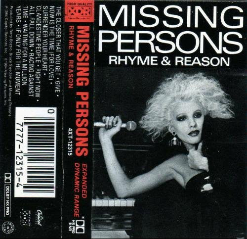 Missing Persons - Rhyme & Reason (Cassette) (VG) - Endless Media