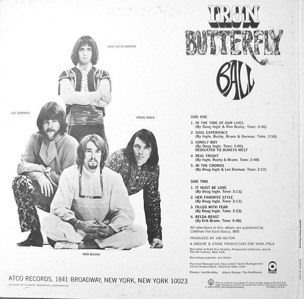 Iron Butterfly - Ball (LP) (G) - Endless Media