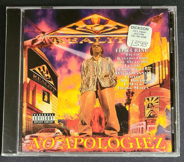 Reality  - No Apologiez (CD) (M) - Endless Media