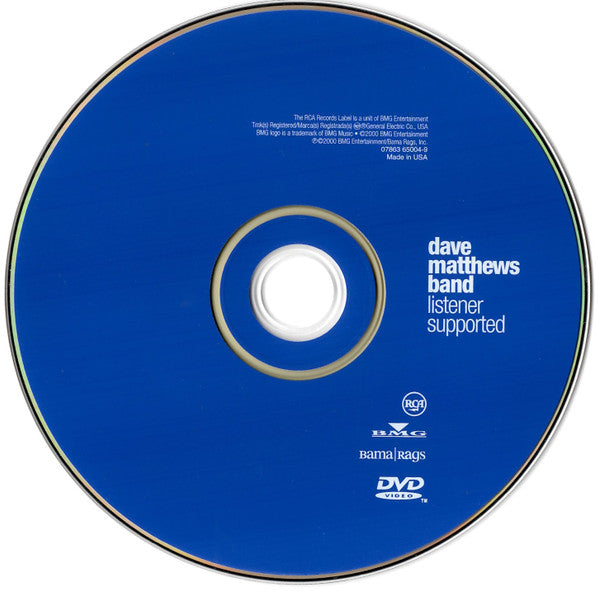 Dave Matthews Band - Listener Supported (DVD) (VG) - Endless Media