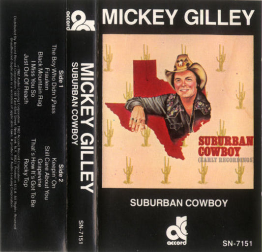 Mickey Gilley - Suburban Cowboy (Cassette) (VG+) - Endless Media