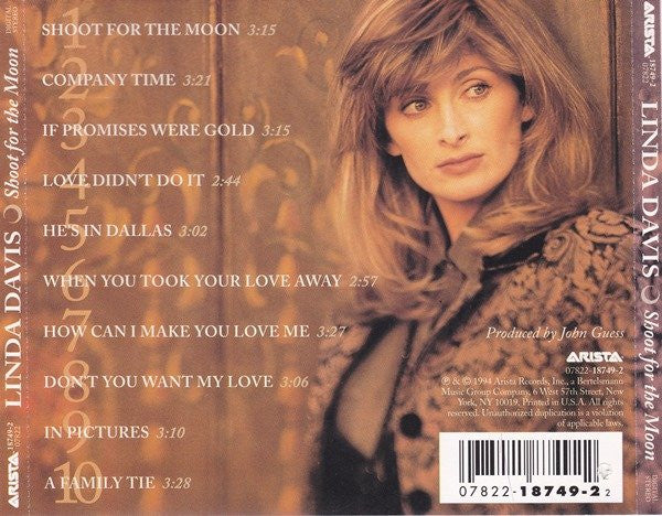 Linda Davis - Shoot For The Moon (CD) (NM or M-) - Endless Media