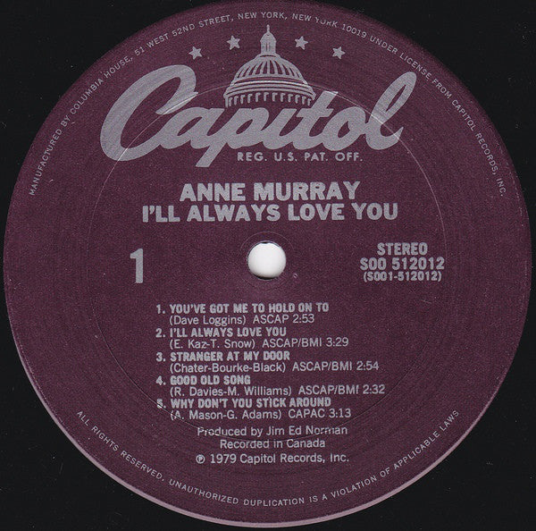 Anne Murray - I'll Always Love You (LP) (VG+) - Endless Media