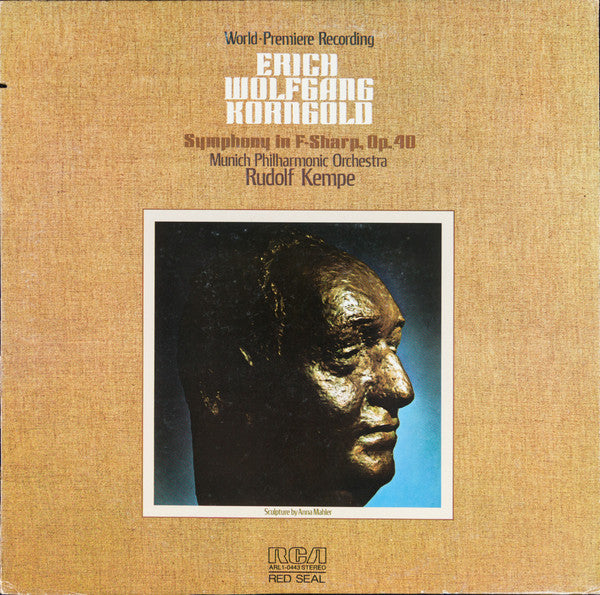 Erich Wolfgang Korngold - Münchner Philharmoniker, Rudolf Kempe - Symphony In F-Sharp, Op. 40 (LP) (VG+) - Endless Media