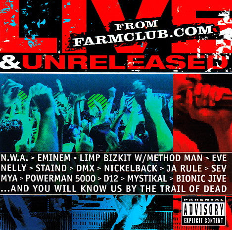 Various - Live & Unreleased From Farmclub.com (CD) (VG) - Endless Media