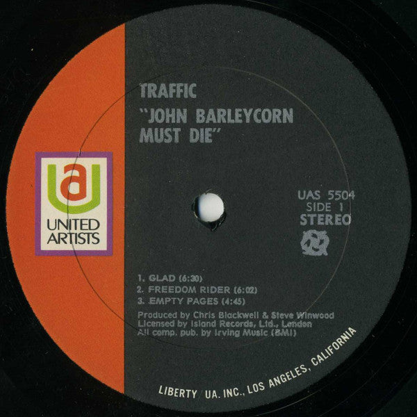 Traffic - John Barleycorn Must Die (LP) (VG) - Endless Media