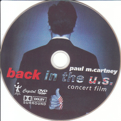 Paul McCartney - Back In The U.S. - Concert Film (DVD) (VG+) - Endless Media