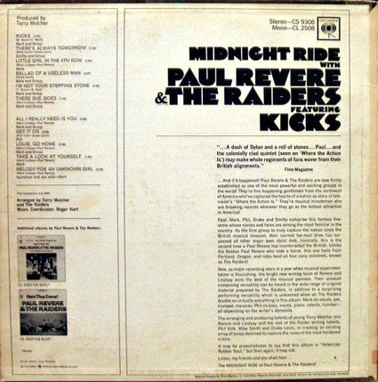 Paul Revere & The Raiders - Midnight Ride (LP) (G+) - Endless Media