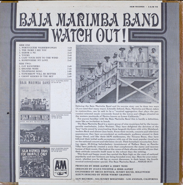 Baja Marimba Band - Watch Out! (LP) (VG+) - Endless Media