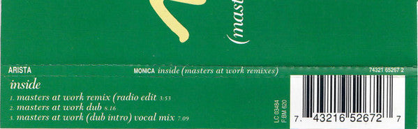 Monica - Inside (Masters At Work Mixes) (CD) (M) - Endless Media