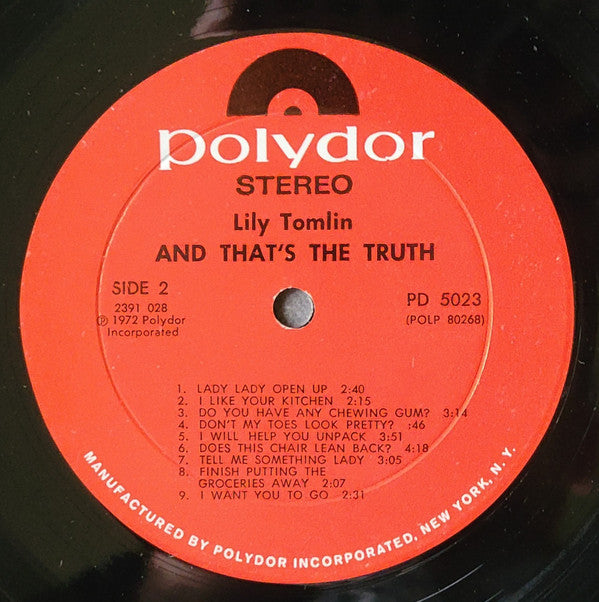 Lily Tomlin - And That's The Truth (LP) (VG+) - Endless Media