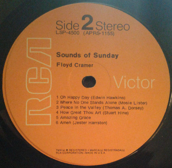 Floyd Cramer - Sounds Of Sunday (LP) (VG+) - Endless Media