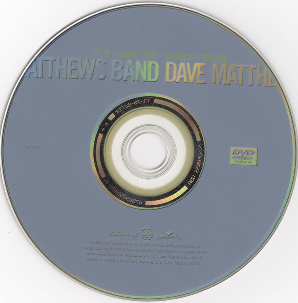 Dave Matthews Band : Live At Folsom Field, Boulder, Colorado (DVD-V, Album, Multichannel, NTSC)