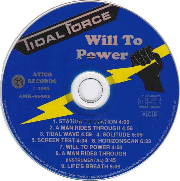 Tidal Force  - Will To Power (CD) (M) - Endless Media