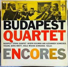 Budapest String Quartet - Budapest Quartet Encores (LP) (VG) - Endless Media