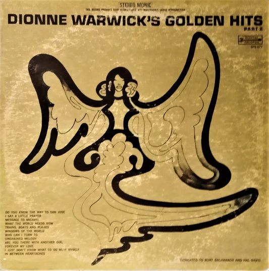 Dionne Warwick - Golden Hits Part 2 (LP) (VG) - Endless Media