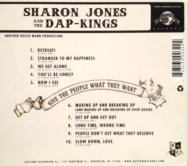 Sharon Jones & The Dap-Kings - Give The People What They Want (CD) (M) - Endless Media