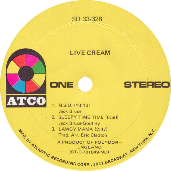 Cream  - Live Cream (LP) (G+) - Endless Media