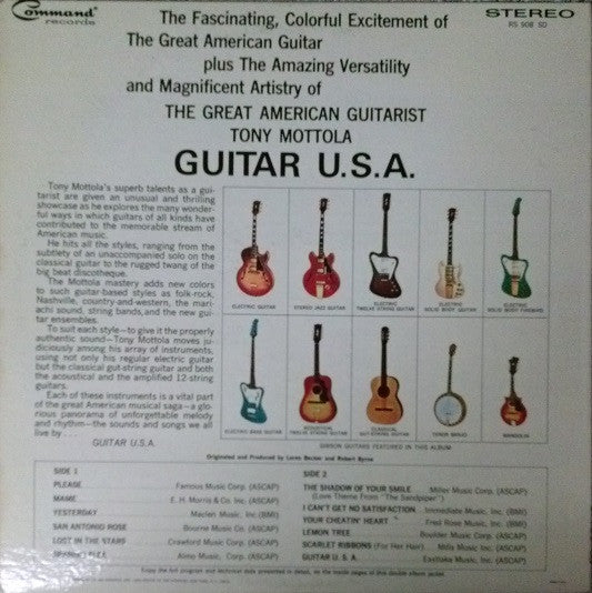 Tony Mottola - Guitar U.S.A. (LP) (VG+) - Endless Media