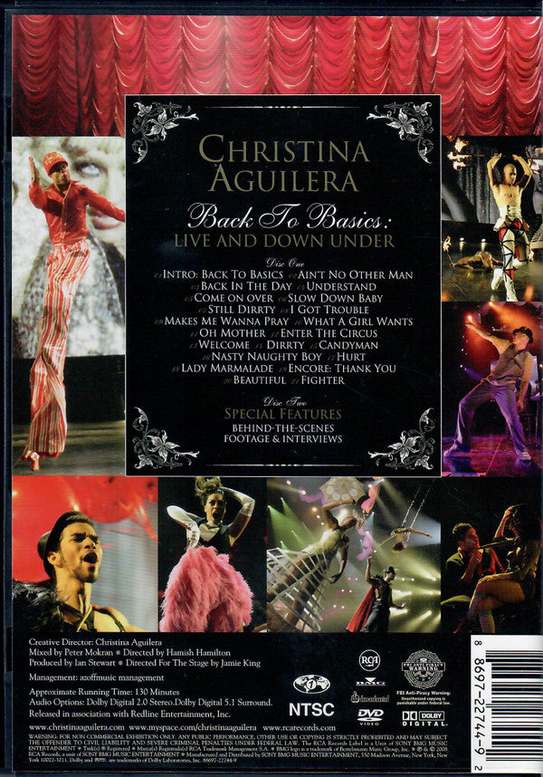 Christina Aguilera : Back To Basics: Live And Down Under (2xDVD-V, NTSC)