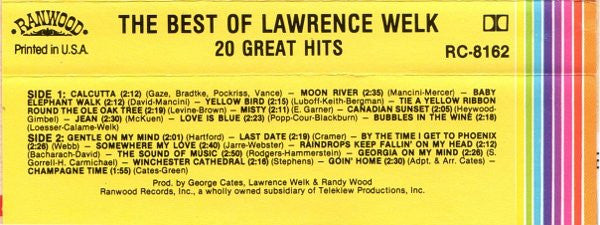 Lawrence Welk - The Best Of Lawrence Welk: 20 Great Hits (Cassette) (M) - Endless Media