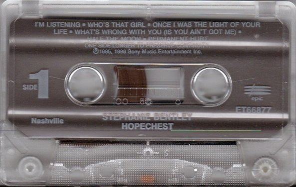 Stephanie Bentley - Hopechest (Cassette) (VG+) - Endless Media