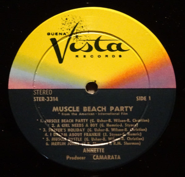 Annette  - Muscle Beach Party (LP) (G+) - Endless Media