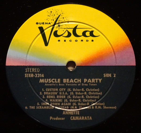 Annette  - Muscle Beach Party (LP) (G+) - Endless Media