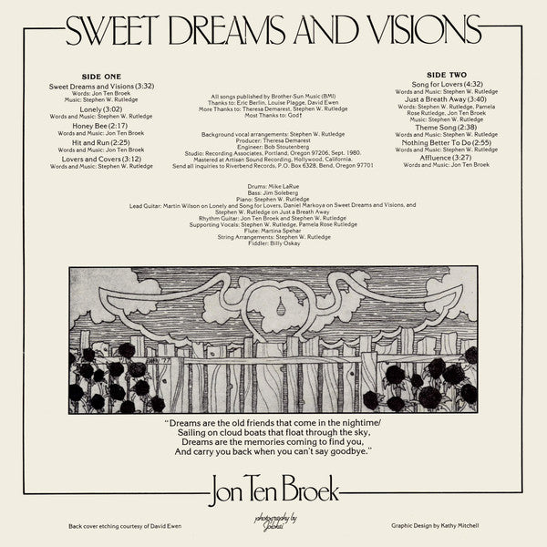 Jon Ten Broek - Sweet Dreams And Visions (LP) (VG+) - Endless Media