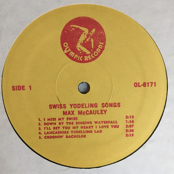 Max McCauley - Swiss Yodeling Songs (LP) (VG+) - Endless Media