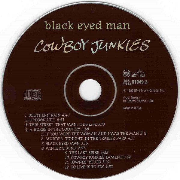 Cowboy Junkies - Black Eyed Man (CD) (VG+) - Endless Media