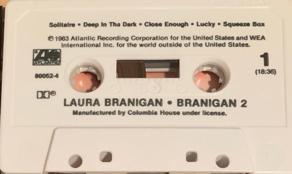 Laura Branigan - Branigan 2 (Cassette) (VG+) - Endless Media