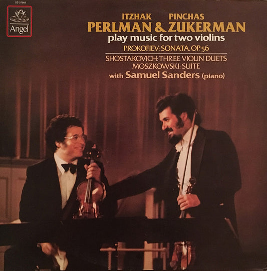 Itzhak Perlman & Pinchas Zukerman - Play Music For Two Violins (LP) (VG) - Endless Media