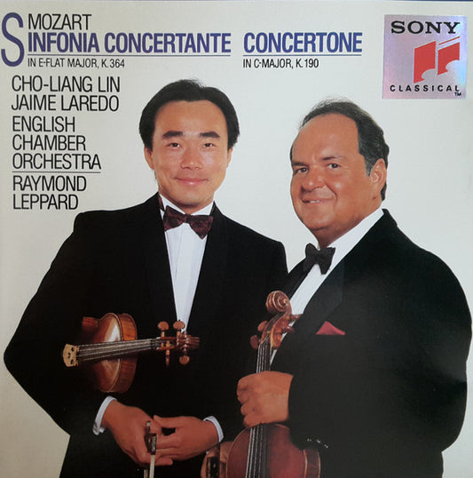 Wolfgang Amadeus Mozart, Cho-Liang Lin / Jaime Laredo / English Chamber Orchestra, Raymond Leppard - Sinfonia Concertante - Concertone (CD) (VG+) - Endless Media