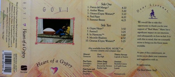 Govi - Heart Of A Gypsy (Cassette) (VG+) - Endless Media