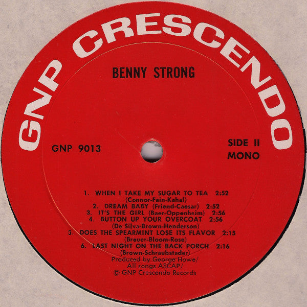 Benny Strong And His Orchestra - That Certain Party (LP) (VG+) - Endless Media