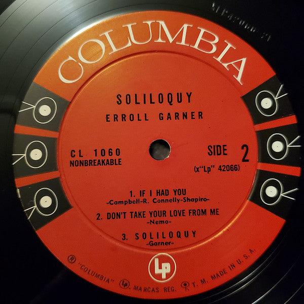 Erroll Garner - Soliloquy (LP) (G+) - Endless Media