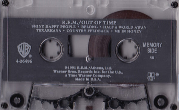 R.E.M. - Out Of Time (Cassette) (VG+) - Endless Media