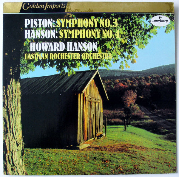 Walter Piston / Howard Hanson, Howard Hanson, Eastman-Rochester Orchestra - Piston: Symphony No. 3 / Hanson: Symphony No. 4 (LP) (VG+) - Endless Media