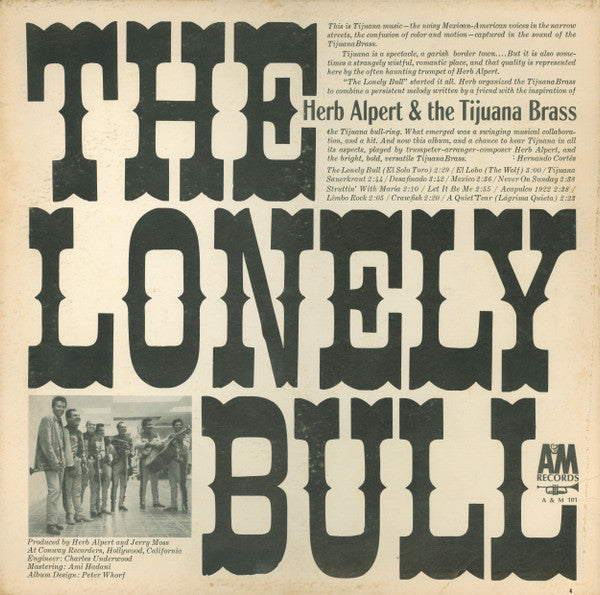 Herb Alpert & The Tijuana Brass - The Lonely Bull (LP) (VG) - Endless Media