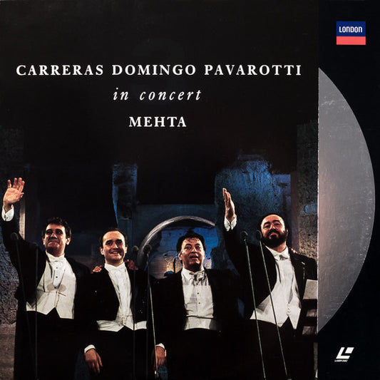 José Carreras, Placido Domingo, Luciano Pavarotti, Zubin Mehta - In Concert (Laserdisc) (VG) - Endless Media