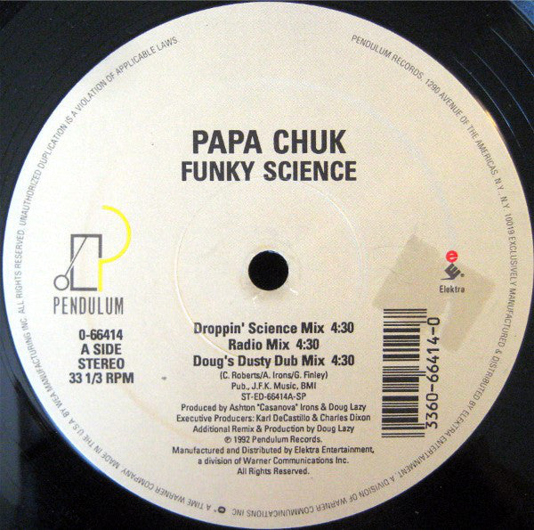 Papa Chuk - Funky Science / Texas Roughneck (12") (M) - Endless Media