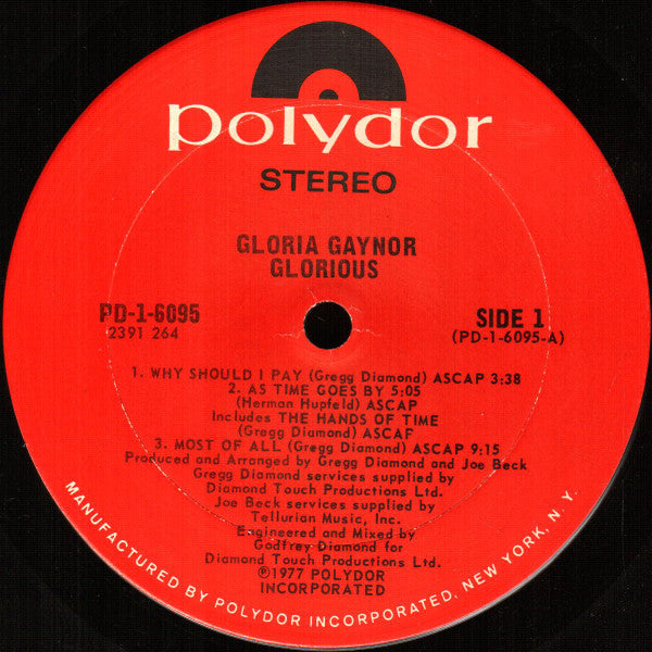 Gloria Gaynor - Glorious (LP) (VG) - Endless Media