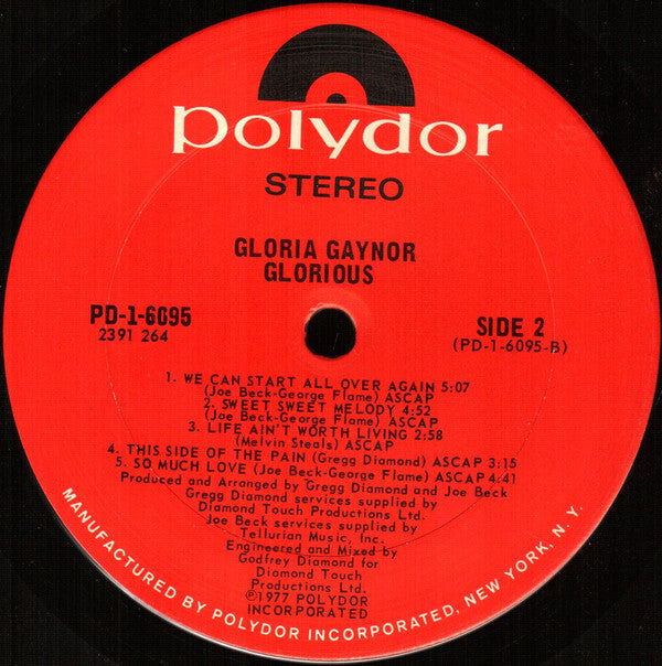 Gloria Gaynor - Glorious (LP) (VG) - Endless Media